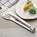 ANG 304 Stainless Steel Kitchen Tongs, Serving Tongs for Salads, Barbecue, Toast Bread, Pastry, Sandwich(1)