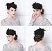 Fascigirl Pillbox Hat Veil Fascinator Party Wedding Retro Top Hat for Women