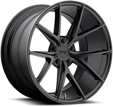 18x8.0 Niche Sport Series Misano Wheel 40mm CONICAL Lug Type 5x115 BD -Matte BLK BD -Matte BLK