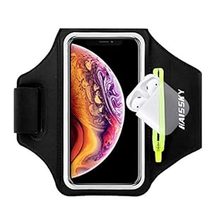 Sportarmband met AirPods-tas met ritssluiting, voor iPhone 13/12/11 Pro/X/XR/XS/8/7/6, Samsung Galaxy A51s/A30s/S10/S10…