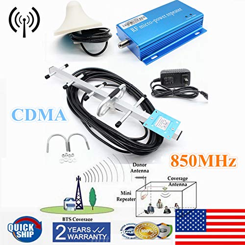 850MHz CDMA Cell Phone Signal Booster Amplifier Mobile Repeater for Home Signal Cell Phone Signal Booster Amplifier +Yagi Antenna Kit