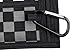 Rough Enough Canvas Travel Men Women Kids Wallet Credit Card Holder Coin Purse Pouch Case Organizer with Zipper and Checkerboard Checker Pattern Black White for Outdoor Sport School Boys Girls