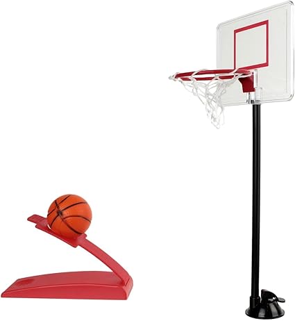 Promobo Jeu De Basket Ideal Bureau Avec Lanceur Panier Et Balle Gadget Fun Amazon Fr Cuisine Maison