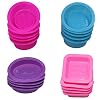 20 stuks siliconen zeep, de vormen, vierkante ronde ovale vorm, FineGood zachte cupcake muffin bakvorm voor doe-het-zelf…