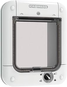 Cat Mate Microchip Activated Cat Flap, Exclusive Entry, Simple Installation, 4-Way Manual Locking, Energy Efficient, Draught Excluder with Cat-Preferred Tinted Flap