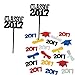 Class of 2017 Graduation Party Decorations - Cupcake topper Food/Appetizer Picks (72 pcs) and Confetti