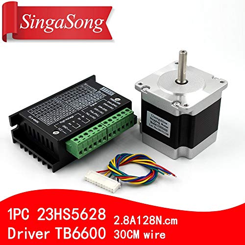 Laliva Tool - Nema 23 23HS5628 Stepper Motor 57 Motor 2.8A with TB6600 Stepper Motor Driver NEMA17 23 for CNC and 3D Printer