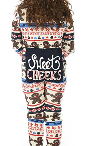 Sweet Cheeks Gingerbread Kids Flapjack Onsie Pajamas by LazyOne | Adult Kid Infant Dog Family Matching Pajamas (10)