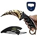 Magnolia Gear KARAMBIT CSGO Knife Skins Tactical Knife | Neck Knife Easy To Carry with Rope, Sheath and Sharpener | Perfect for Hunting Fishing Camping Survival | Personal Self Defense Tiger