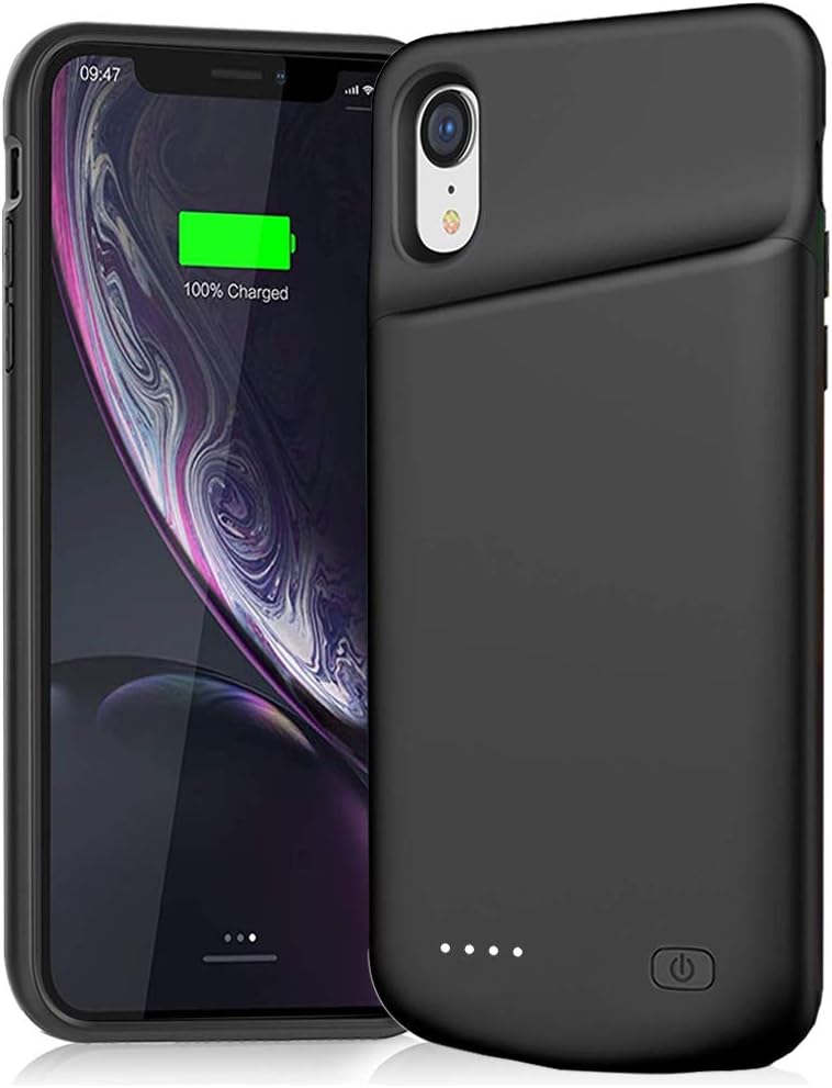 Euhan Battery Case for iPhone XR, 6000mAh Slim Rechargeable