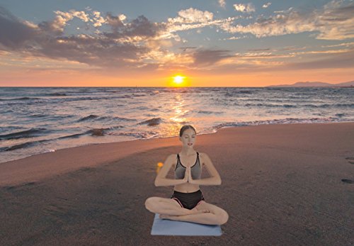 image for MATEDSOUS Blue Color Large Microfiber Towel for Travel, Gym, Workout, 