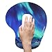 lizimandu Non Slip Mouse Pad Wrist Rest for Office, Computer, Laptop & Mac - Durable & Comfortable & Lightweight for Easy Typing & Pain Relief-Ergonomic Support(Northern Light)