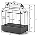 H Potter Barrel Roof Wardian Case Terrarium Succulent Planter Container Glass Dimensions in Inches 9.5 Long 5.75 Wide 13 High
