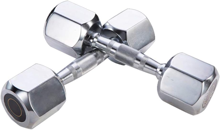 Hex Dumbbell Set, Pure Steel Solid Dumbbell Push-Up Frame Men's Fitness Equipment Home Core Strength Muscle Training (8KG / 17.5 LB 2)