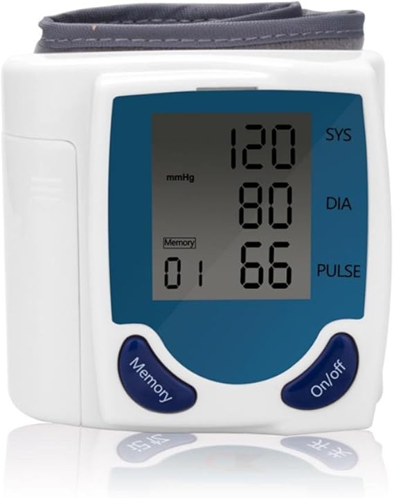 MYT Portable Wrist Sphygmomanometer, LCD Display And 90 Groups Of Memory Card & Blood Pressure