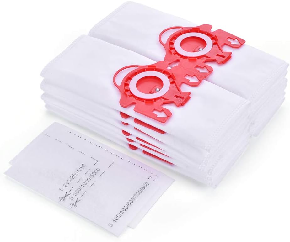 Anewise 10 Pack Miele FJM Vacuum Bags for Miele Vacuums Cleaners (with 2 Filters)