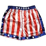 Rocky Balboa Mens Apollo Movie Boxing American Flag Shorts