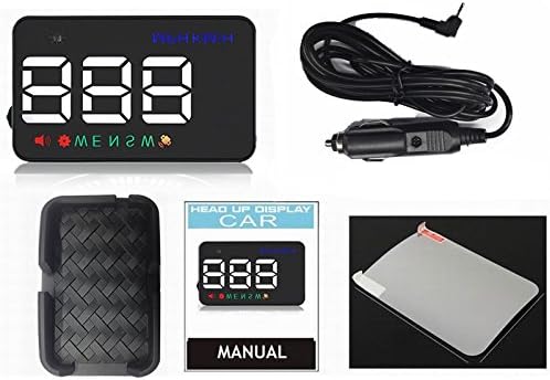 YICOTA HUD Car LED Head-Up Dual Display System 3.5" GPS Navigation Clear Data Reflector Projector for All Cars (A5)