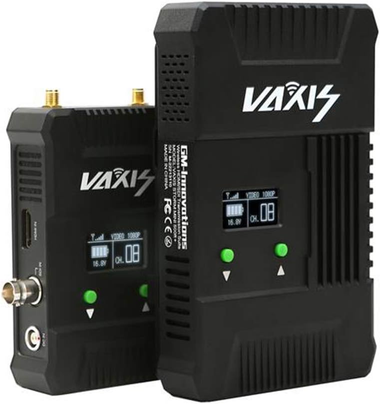 VAXIS Storm 500ft+/200M SDI HDMI Broadcast Transmitter and Receiver System Audio/Video Camera HD Monitor Cage Option