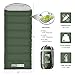 Honest Outfitters Sleeping Bag with Compression Sack, Envelope Portable and Lightweight for 3-4 Season Camping, Hiking, Traveling, Backpacking and Outdoor Activities (Bottle Green)