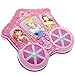 Townley Girl Disney Princess Sparkly Lipstick for Girls, 3 Pack with Carriage Storing Case, 4 CT