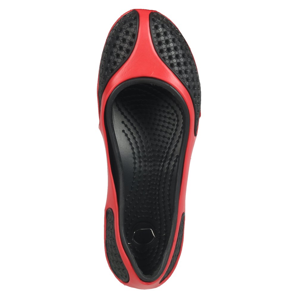 action shoes women eva clogs belly shoes 1301-black-red
