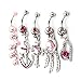 5 Belly Button Rings Body Jewelry Piercing Wholesale Assorted Vcmart