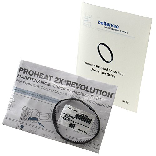 Bissell Proheat 2X Revolution & 2X Revolution Pet Deluxe Belt #1606418 Bundled With Use And Care Guide