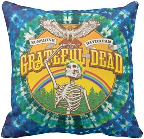Kathrow Grateful Dead Sunshine Daydream Decorative Square Throw Pillow Covers 18"*18"