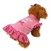 Puppy Clothes, Small Dog Cat Pet Dress Fly Sleeve Dress for Pet Pink…