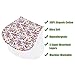 Honey Molly 5 Pack 100% Organic Cotton Burp Cloths for Baby Girls, Floral Pattern Design Burping Rags Absorb Drools & Spit Ups While Keeping Your Clothes Dry, Hypoallergenic, Soft, & Absorbent