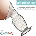 SILICONE MANUAL BREASTMILK PUMP – 2 Pack & Bonus Dust Free Lid & Carrying Case | Eliminate Wasted Breastmilk | Hands-Free Breast Feeding | Effortless Suction Milk Saver | FDA Approved BPA Free |
