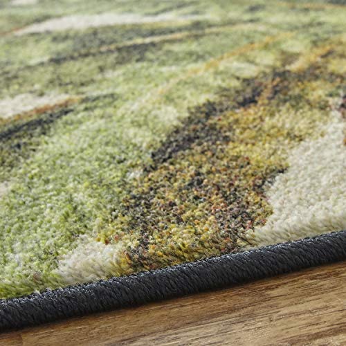 Mohawk Home Verde Palm Area Rug, 5 ft x 8 ft, Green Beachfront Decor
