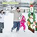 Verkstar Cornhole Bean Bags Set, 3.75ft Felt Christmas Tree Bean Bag Toss Games for Party Supplies Decorations Sport Games Holiday Outdoor Indoor Patio Birthday Game for Xmas Gift