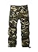 OCHENTA Men's Camo Cargo Pants, Military Tactical Combat 8 Pockets Casual Trousers #3357 Army Green Camo 32