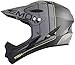 Demon United Podium Fullface Bike Helmet- 13 Vents- Lightweight- Breathable (Black/Grey, Medium)