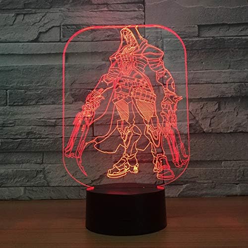 Fortress Party Supplies Birthday Gifts 3D Night Light 7 Color Changeable Lamp Base Cool Night Light for Birthday Holiday Decor