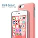 ULAK iPhone 6S Plus Case, iPhone 6 Plus Case,Slick Armor Dual Layer Design Hybrid Hard Case Cover for iPhone 6 Plus/ 6s Plus(Baby Pink/Gray)