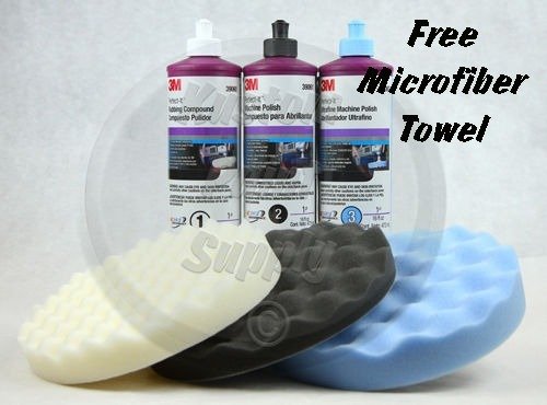 3M Perfect it Buffing & POLISHING KIT Pad Compound Foam 39062 39061 39060 5723 5725 5751