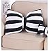 Dongcrystal Black and White Striped Bow Pillow Sofa Decorative Cushions-Bowknot Pillow