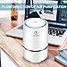 MELEDEN Air Purifier for Home with Filters, 2019 Upgraded Design Low Noise Air Purifiers，Desktop Air Cleaner, 5.8x5.8x9.7inchs, mele01