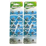 20 Eunicell AG3 / LR41 / 192 / 392 Button Cell Battery Long Shelf Life 0% Mercury (Expire Date Marked)