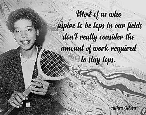 Amazon.com: Althea Gibson Inspirational Wall Art, Most Of Us Who Quote