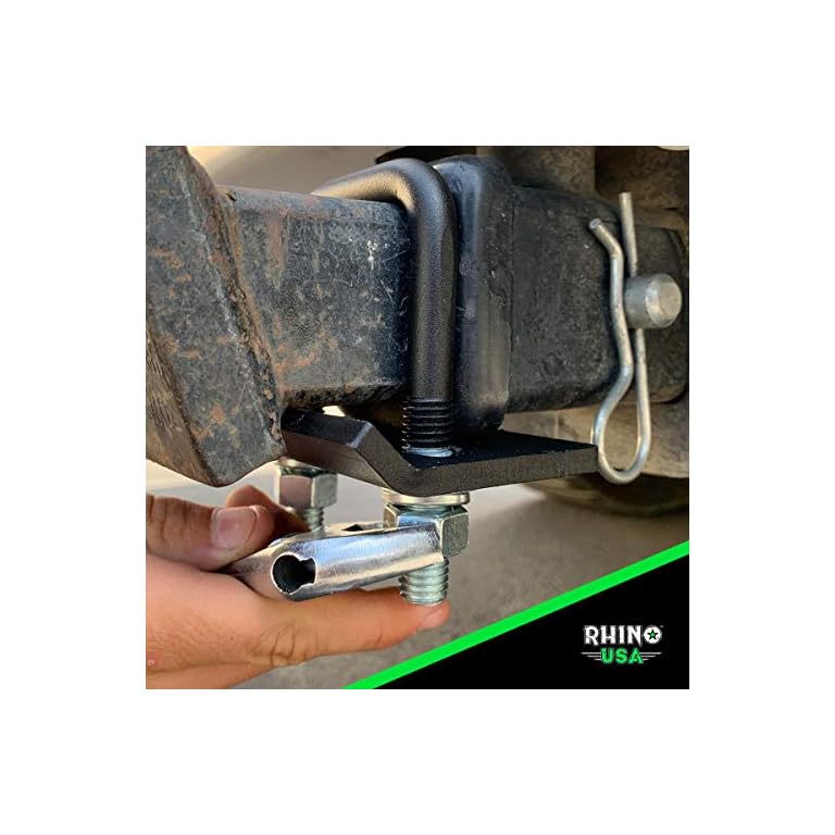 Rhino USA Hitch Tightener AntiRattle Clamp Heavy Duty Steel
