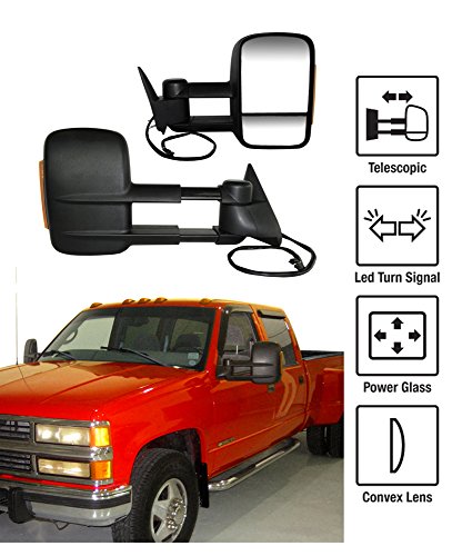 1988-1998 chevy gmc c/k towing mirrors pair set power g…