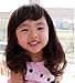 QandSweet Baby Girl's Long Hair Wig Child Curly Hair Wigs for Little Girl and Kids Take Photo Cosplay (Dark Brown, 44-48CM)