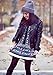 Floerns Women's Boho V Neck Vintage Print Dress Black M