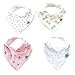 Parker Baby Bandana Drool Bibs 4 Pack Baby Bibs for Girls - 