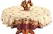 Collections Etc Pumpkin and Leaves Fall Harvest Tablecloth