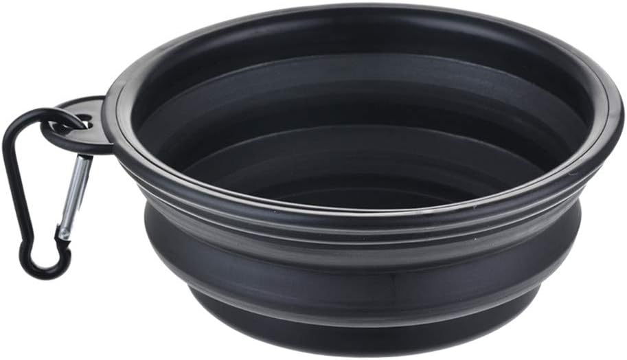 Cysincos Collapsible Dog Bowls, Food Grade Silicone BPA Free Cat Pet Plate for Feeding Watering on Journeys Travel Hiking Camping